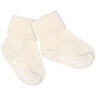 Gobabygo Off White Non Slip Strumpor Organic Bomull