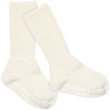 Gobabygo Off White Non Slip Strumpor Organic Bomull
