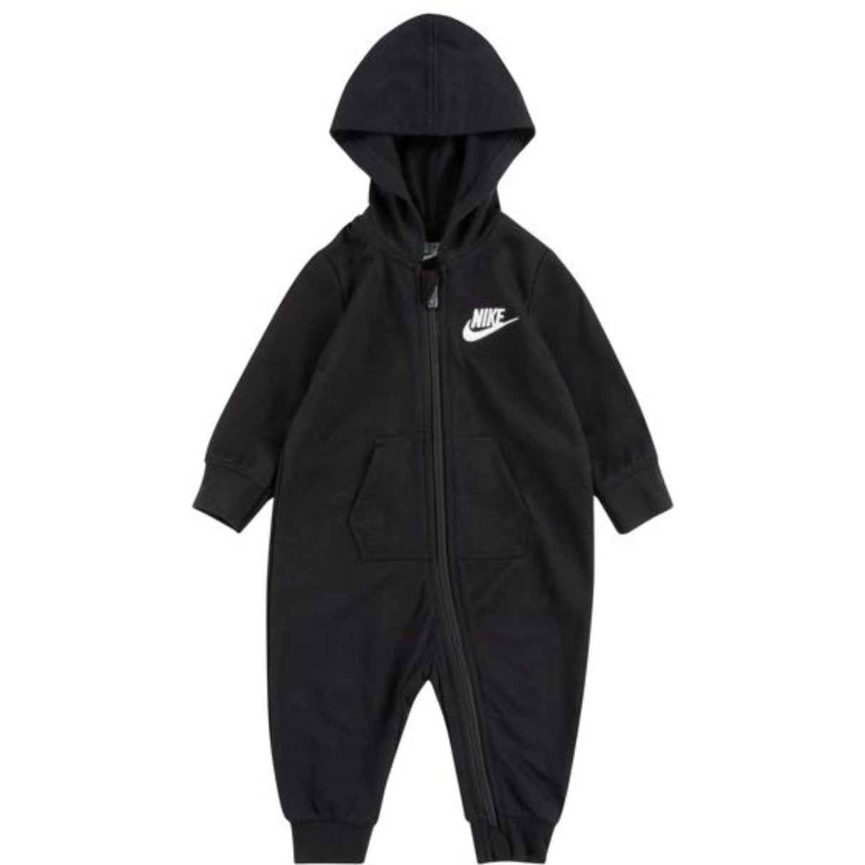 NIKE Black Baby French Terry Futura Coverall