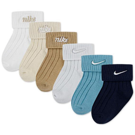 NIKE Sail 6-Pack Rib Turncuff Inf Strumpo