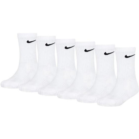 NIKE White Nike Df Perf Basic Crew 6-Pack Strumpor