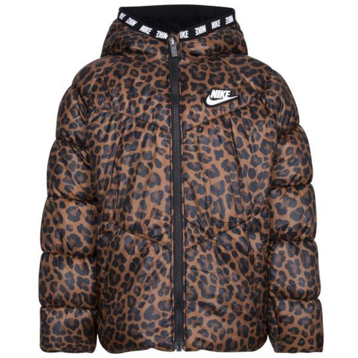 NIKE Archaeo Brown Chevron Printed Puffer Jacka