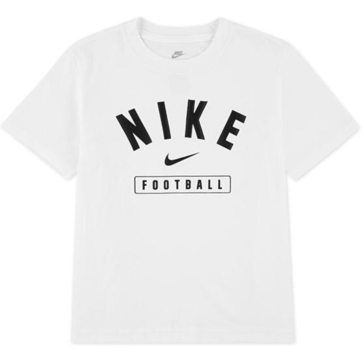 NIKE White Football Bcs Field Sport T-Shirt