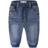 Name It Medium Blue Denim Nbmben Baggy R Fleece Jeans 7509-An