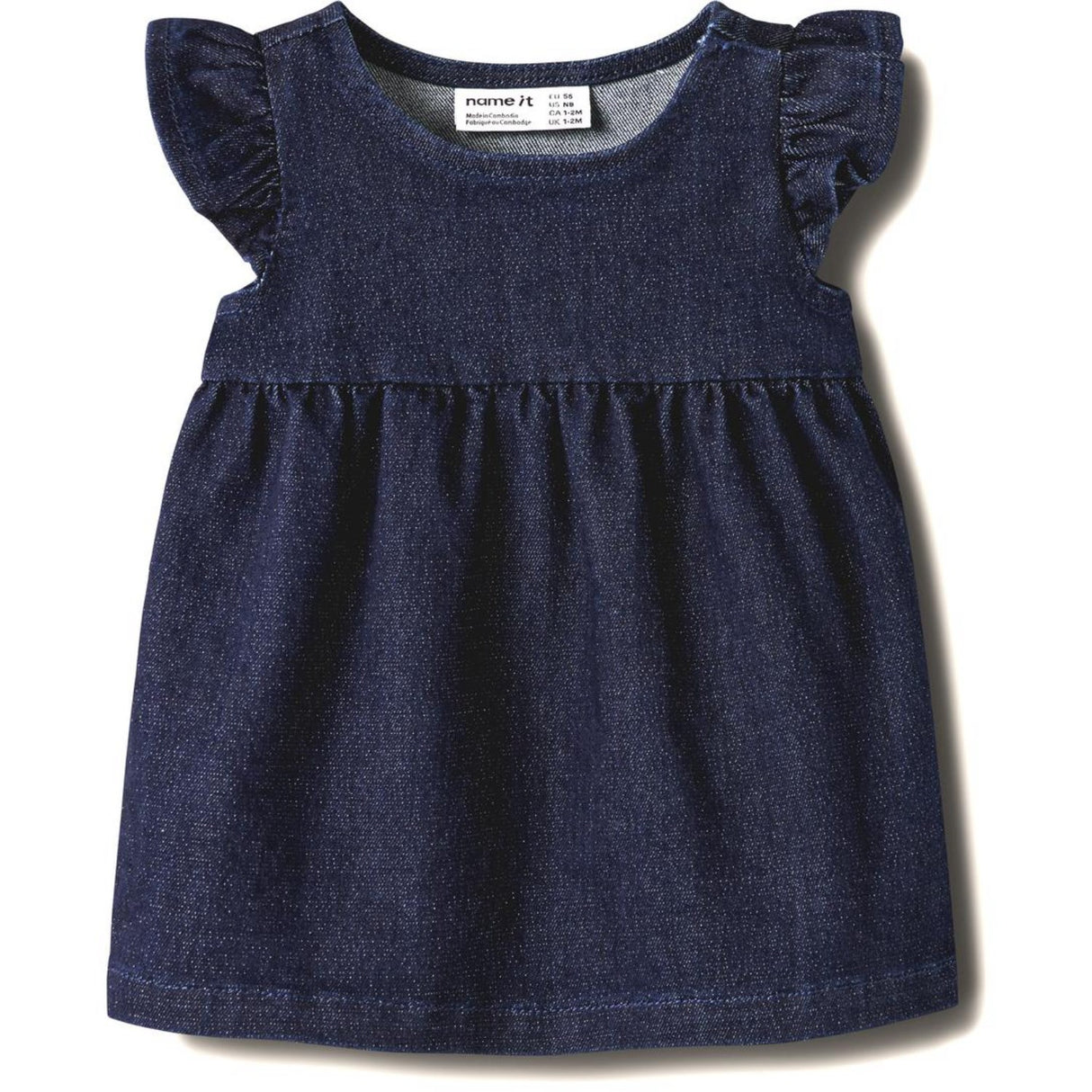 Name It Dark Blue Denim Nbfember Dnm Glitter Klänning 1208-Lu