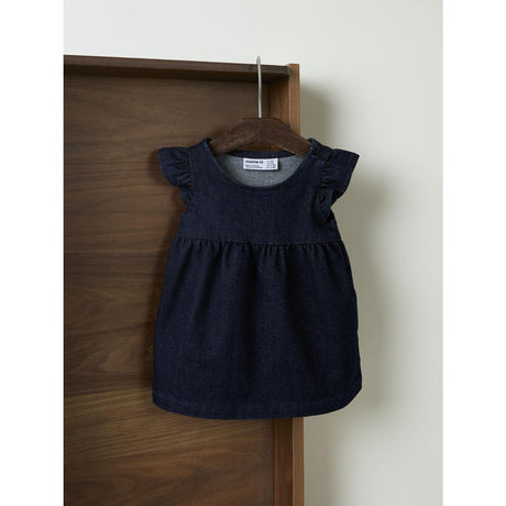 Name It Dark Blue Denim Nbfember Dnm Glitter Klänning 1208-Lu