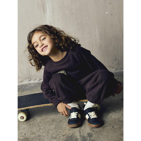 Name It Chocolate Plum Nmmosborne Barrel Sweat Byxor