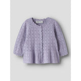 Name It Heirloom Lilac Nbfoxenia Ls Stickad Card