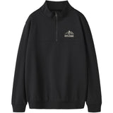 Name It Black Nkmotto Ls Nreg Sweat Half Zip Bru