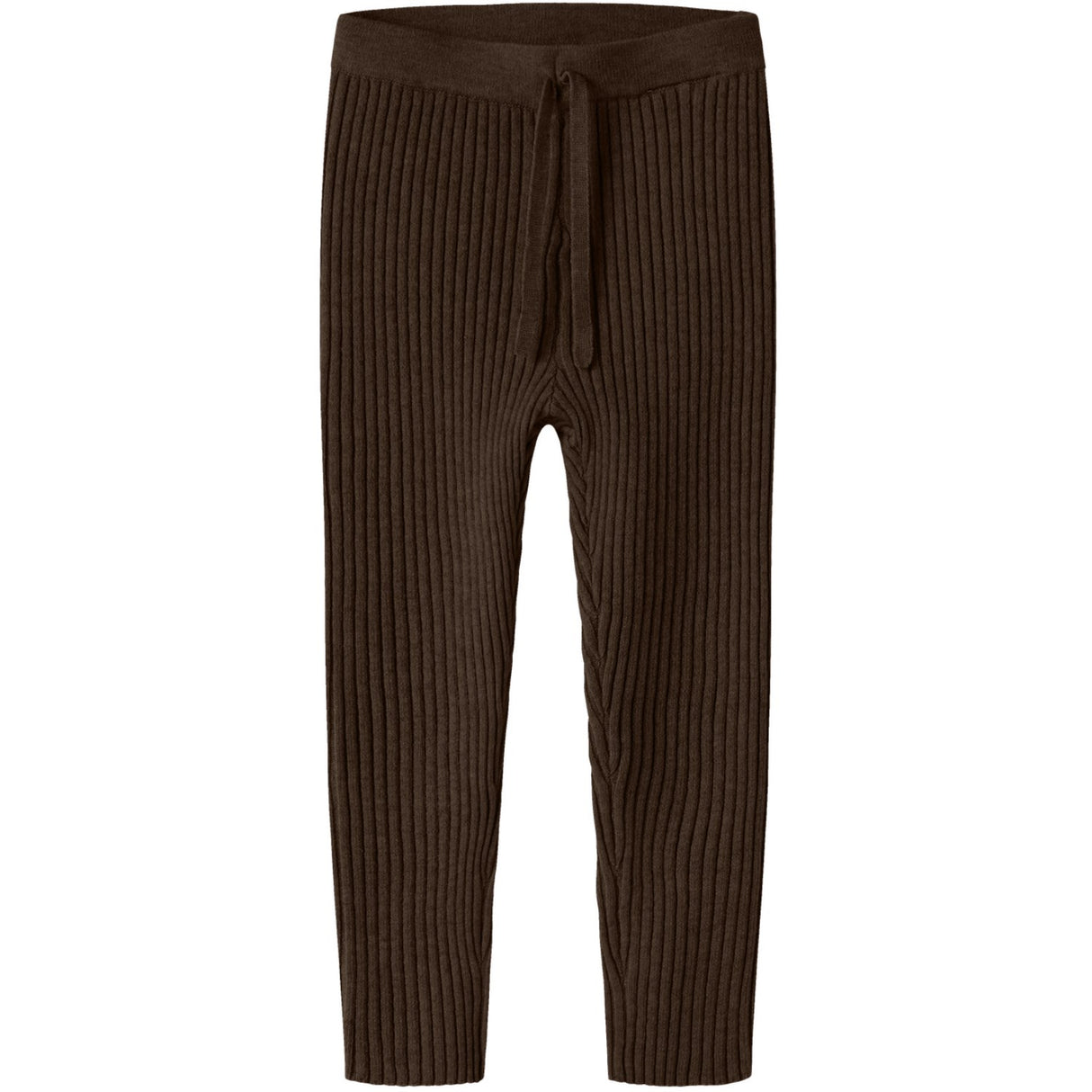 Name It Chocolate Plum Nmfnalia Stickad Leggings