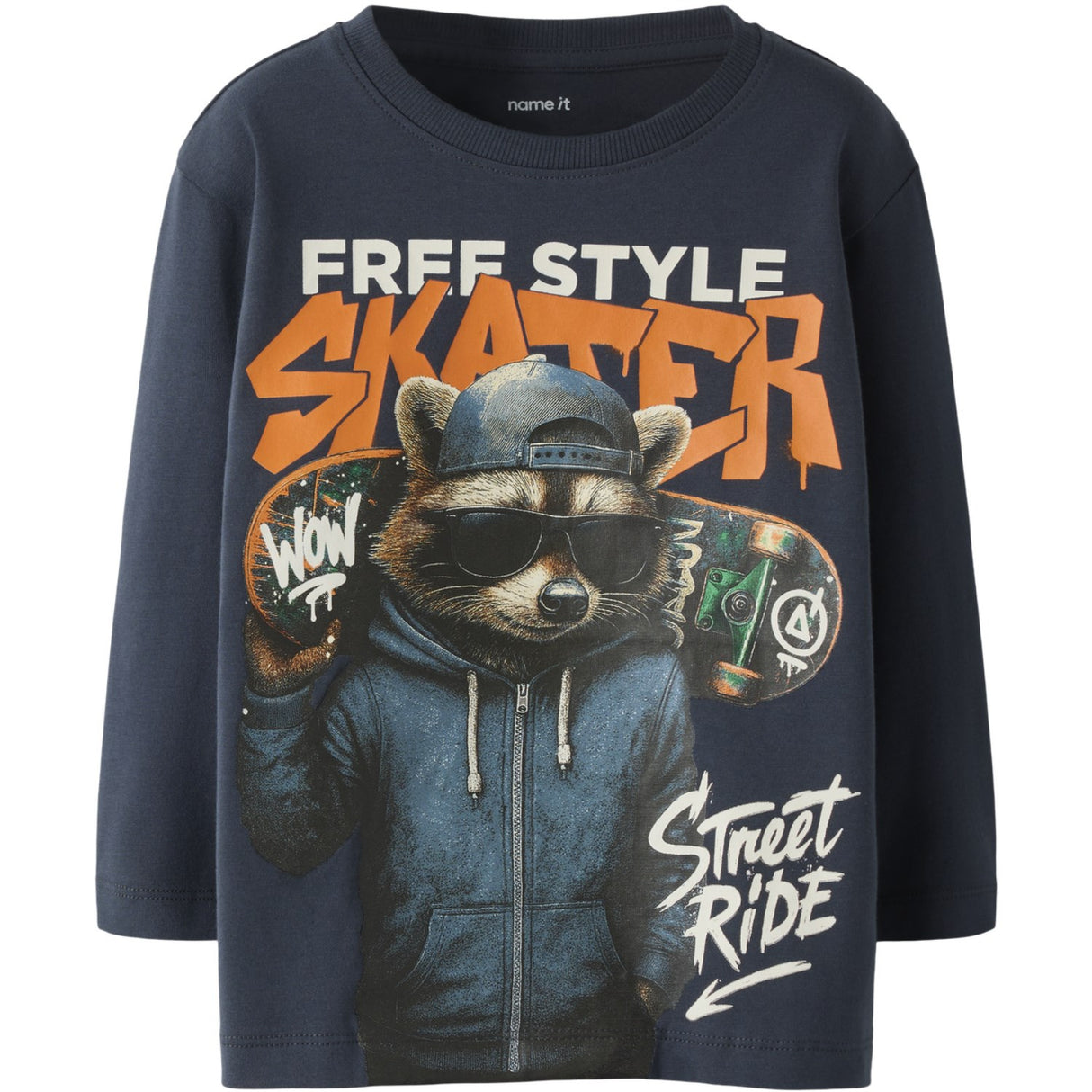 Name It Ombre Blue Nmmnicky Ls Nreg Topp Låda