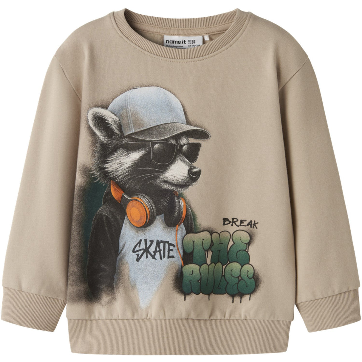 Name It Sesame Nmmnathaniel Ls Nreg Sweat Bru Låda