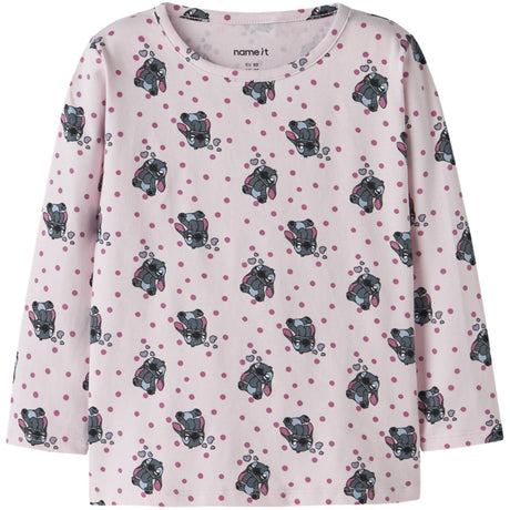 Name It Cradle Pink Nmfandrea Stitch Ls Nreg Topp Wdi