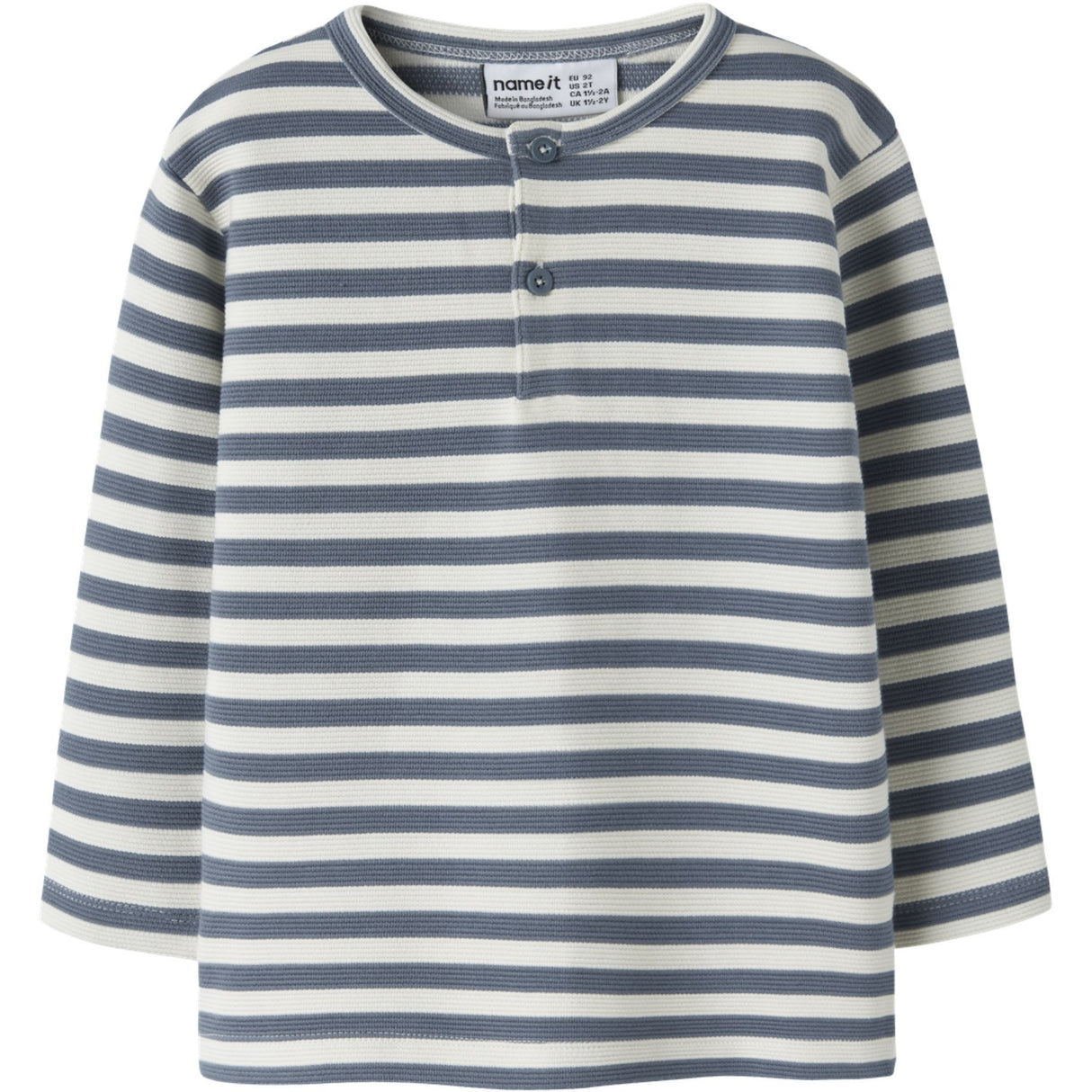Name It Blue Mirage Nmmniles Ls Nreg Grandad Topp