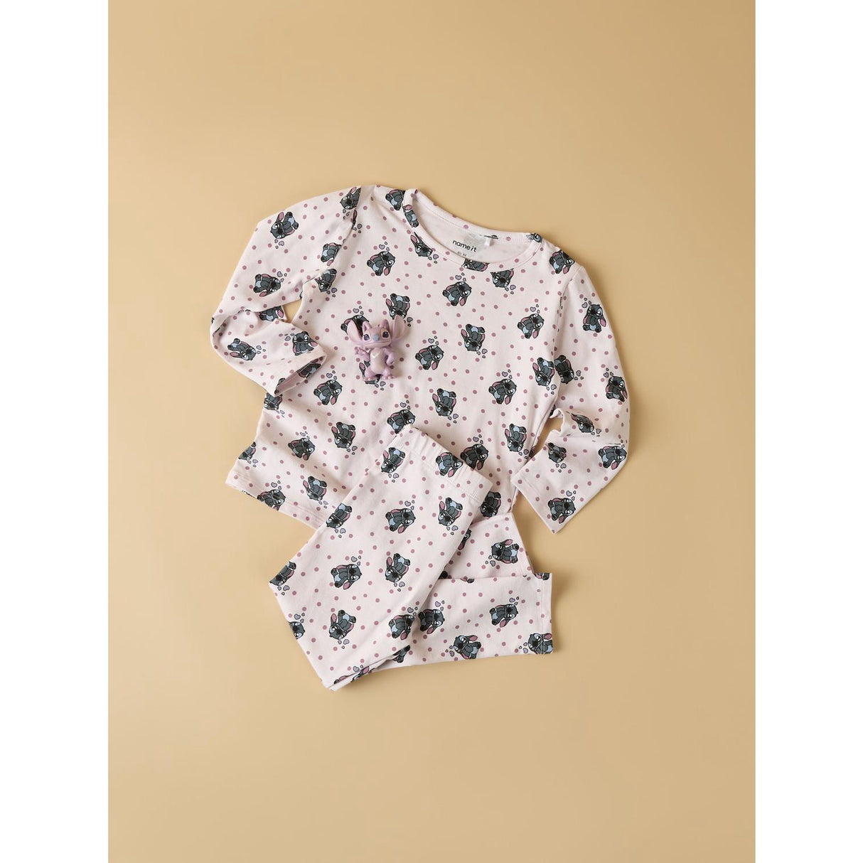 Name It Cradle Pink Nmfandrea Stitch Ls Nreg Topp Wdi