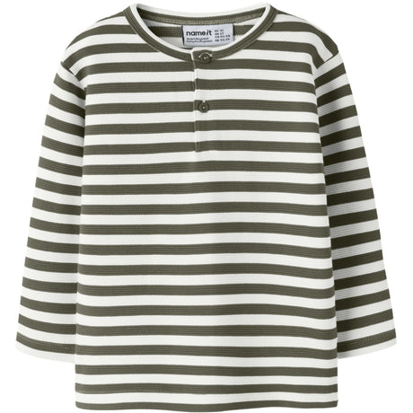 Name It Olive Night Nmmniles Ls Nreg Grandad Topp