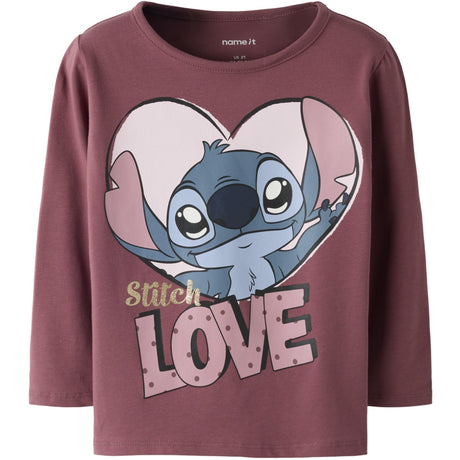 Name It Wild Ginger Nmfanina Stitch Ls Nreg Topp Wdi