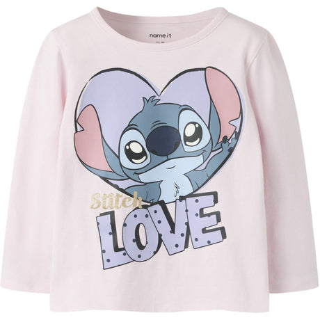 Name It Cradle Pink Nmfanina Stitch Ls Nreg Topp Wdi