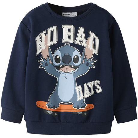 Name It Navy Blazer Nmmalonso Stitch Nreg Sweat Bru Wdi