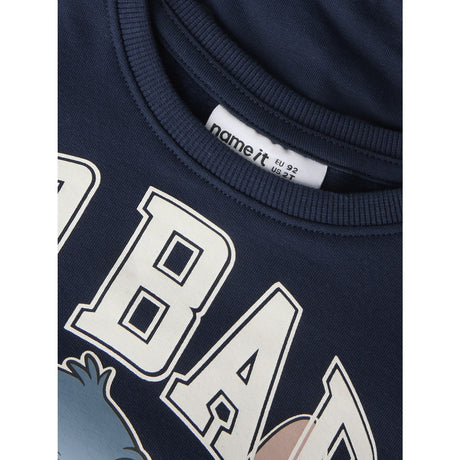 Name It Navy Blazer Nmmalonso Stitch Nreg Sweat Bru Wdi