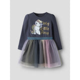 Name It Ombre Blue Nmfsessa Mlp Ls Tyll Klänning Cplg