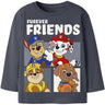 Name It Ombre Blue Nmmandreas Paw Ls Nreg Topp Cplg