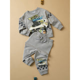 Name It Grey Melange Nmmsloan Hotwheels Nreg Sw Byxor Bru Mat