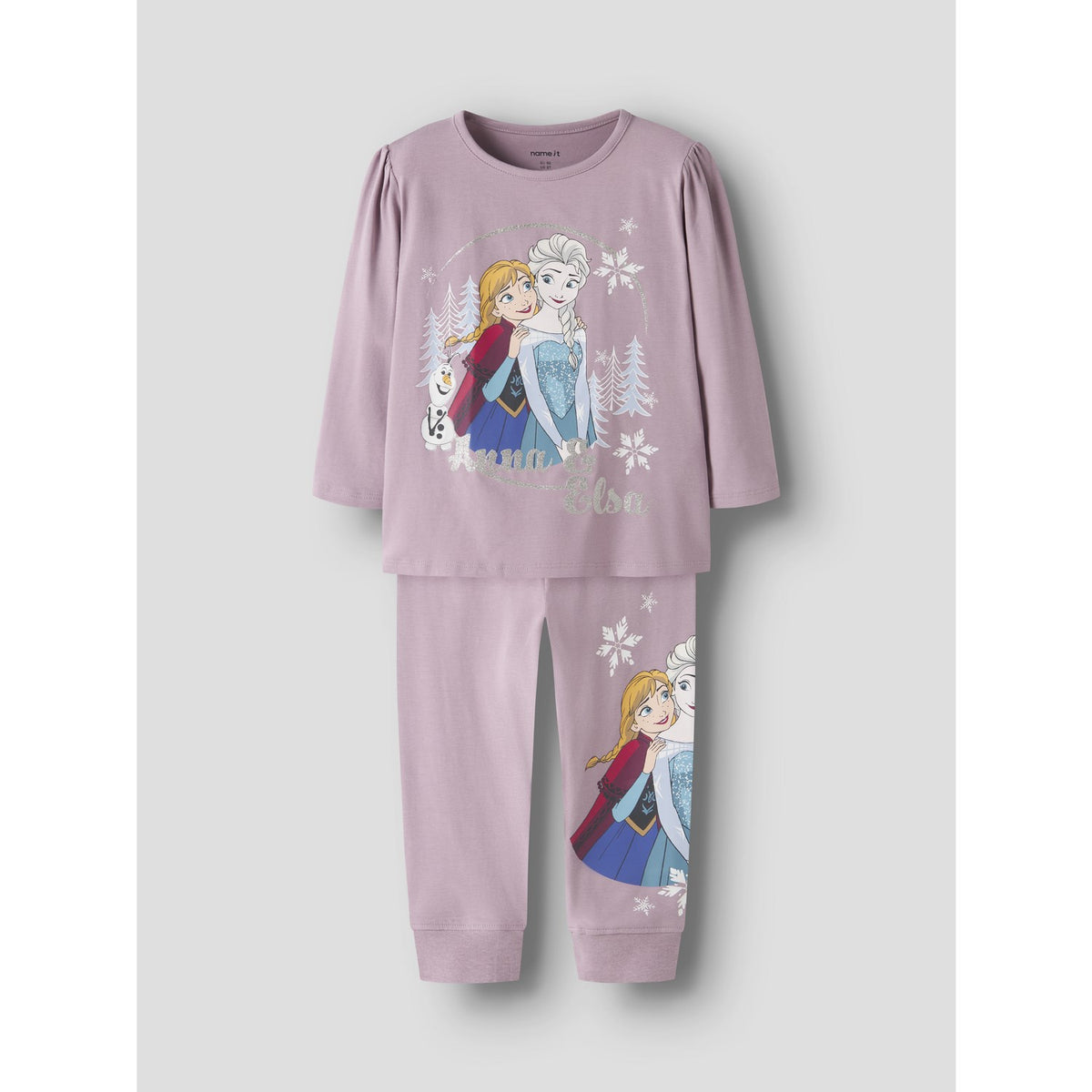 Name It Mauve Shadows Nmfnessi Frozen Ls Nattkläder Wdi