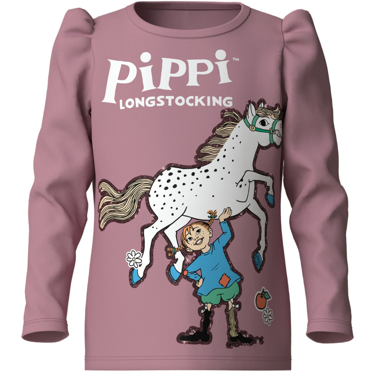 Name It Lilas Nmfanna Pippi Ls Topp Låda Sky