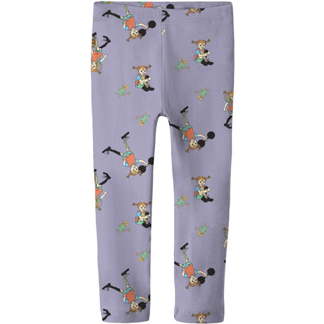 Name It Heirloom Lilac Nmfara Pippi Slim Leggings Sky