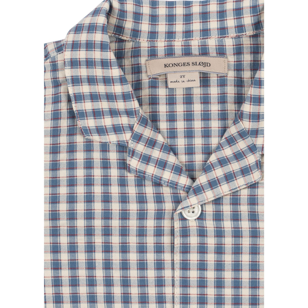 Konges Sløjd Captains Check Kim Ss Skjorta Gots