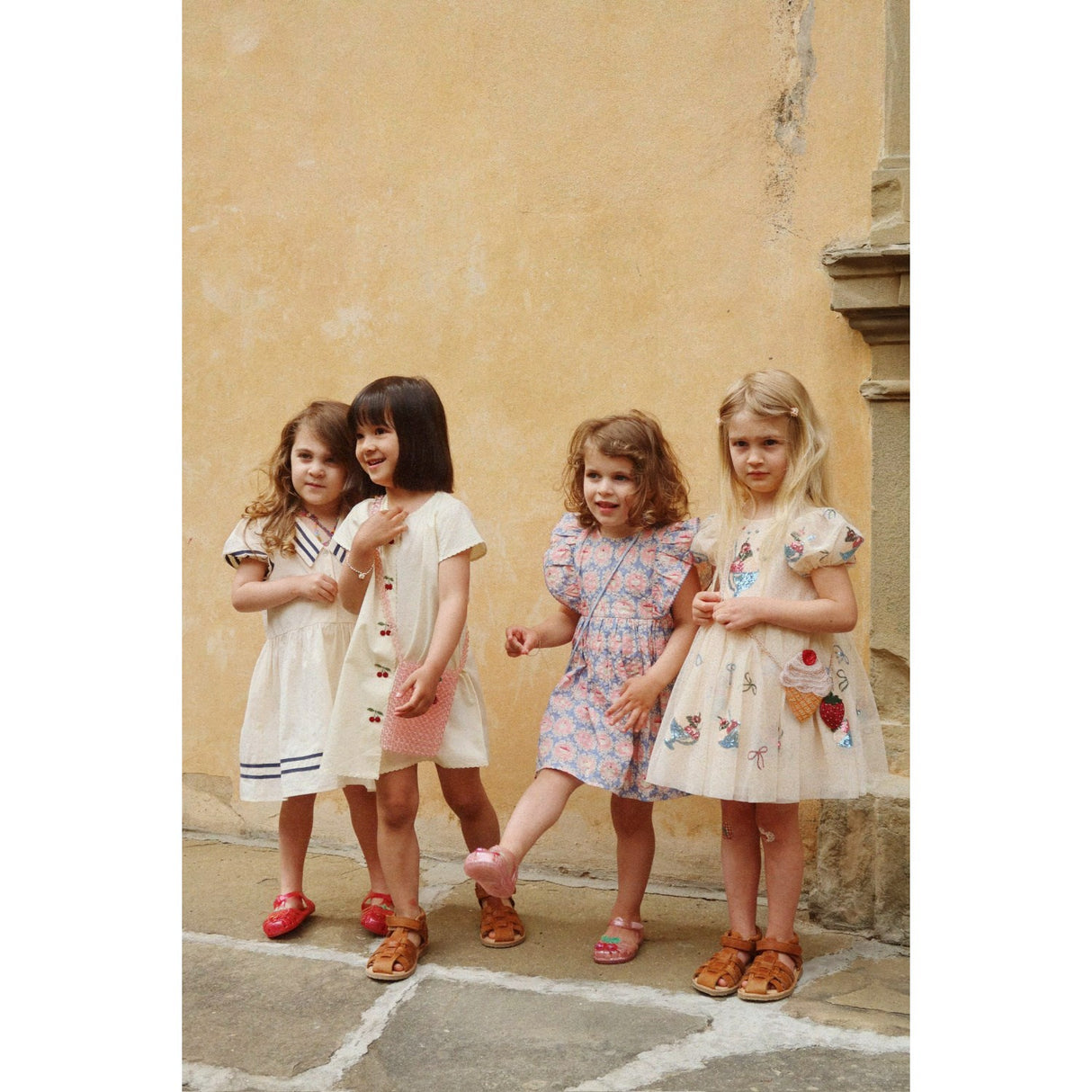 Konges Sløjd Cloud Cream Evia Cherry Klänning Gots