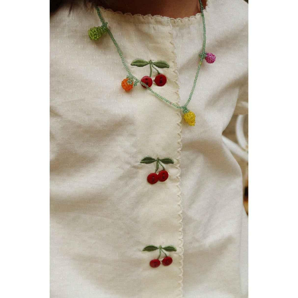 Konges Sløjd Cloud Cream Evia Cherry Klänning Gots