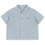 Konges Sløjd Trio Bleu Stripe Elliot Ss Skjorta Gots
