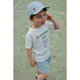 Konges Sløjd Trio Bleu Stripe Elliot Shark Keps Gots