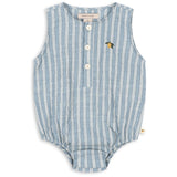 Konges Sløjd Trio Bleu Stripe Elliot Romper Gots