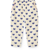 COPENHAGEN COLORS Heart Aop Ocean X Luksusbaby Heart Och Dots Byxor Loose Fit