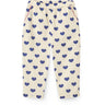 COPENHAGEN COLORS Heart Aop Ocean X Luksusbaby Heart Och Dots Byxor Loose Fit