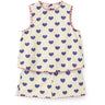 COPENHAGEN COLORS Heart Aop Ocean X Luksusbaby Heart Och Dots Blus W Kort Sett