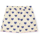 COPENHAGEN COLORS Heart Aop Ocean X Luksusbaby Heart Och Dots Blus W Kort Sett