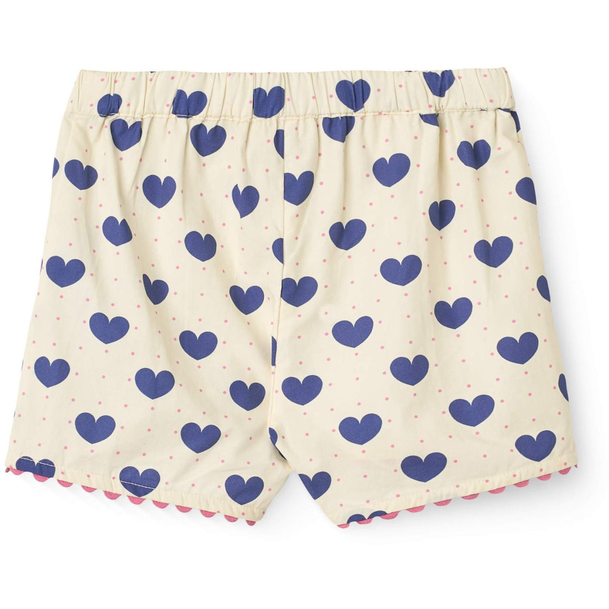 COPENHAGEN COLORS Heart Aop Ocean X Luksusbaby Heart Och Dots Blus W Kort Sett