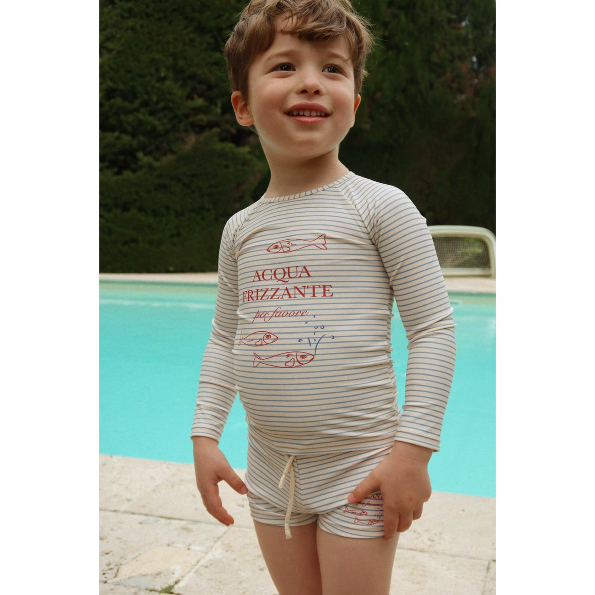 Konges Sløjd Stripe Bluie Aster Swim Blus Grs