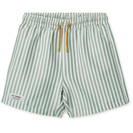 LIEWOOD Stripe Peppermint / Crisp White Duke Stripe Board Shorts