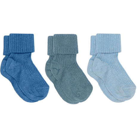 Mp Danmark High Tide Bomull Rib Baby Strumpor - 3-pack