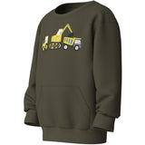 Name It Olive Night Excavator Nmmvugo Ls Nreg Sweat Bru