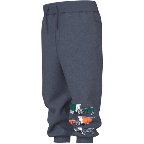 Name It Ombre Blue Tractors Pants Nmmvimo Nreg AOP Swe Byxor Bru