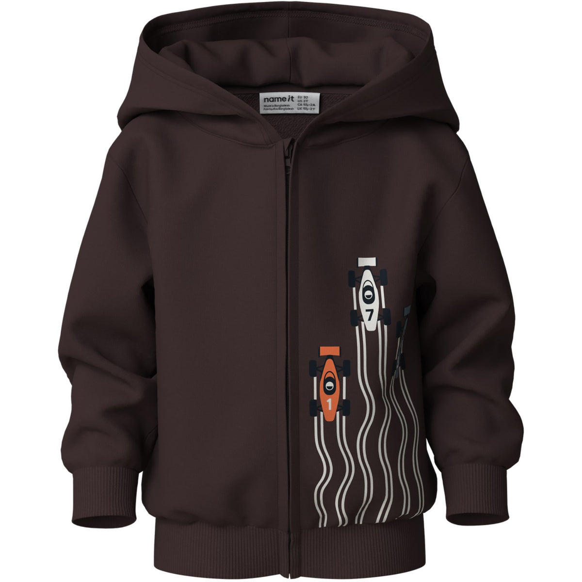 Name It Chocolate Plum Cars Nmmvoltinus Nreg Sweat Card Wh Bru