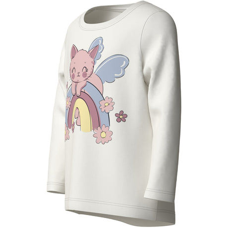 Name It Cloud Dancer Rainbow Cat Nmfvix Ls Topp