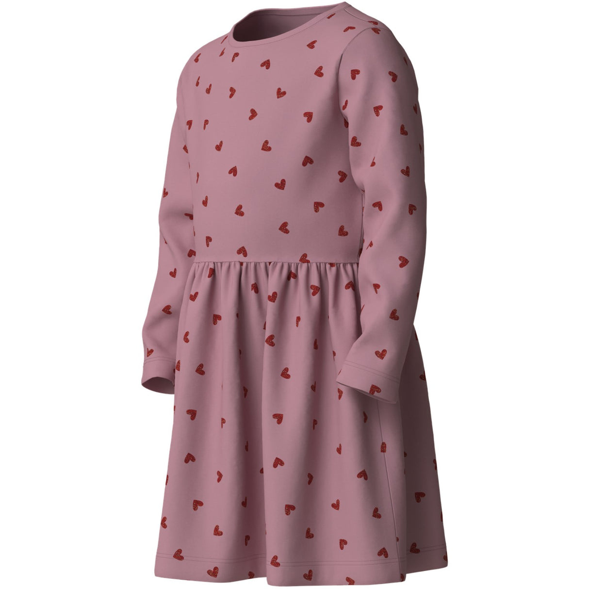 Name It Lilas Red Glitter Hearts Nmfvivian Ls Klänning