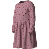Name It Lilas Red Glitter Hearts Nmfvivian Ls Klänning